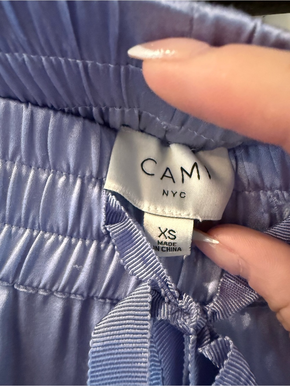 Cami NYC One-Shoulder Lavender Satin Matching Set - Size XS - Picture 4 of 4